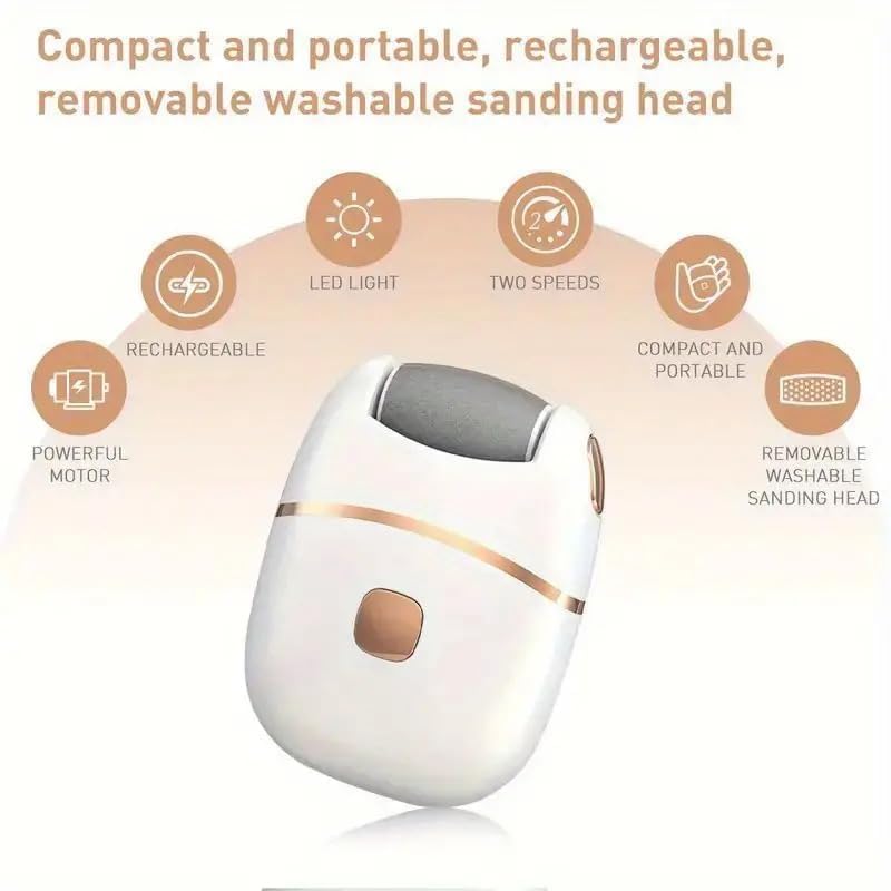 Rechargeable Callus Remover Pedicure Device for Women - Foot Scrubber for Dead Skin (pedicure machine)