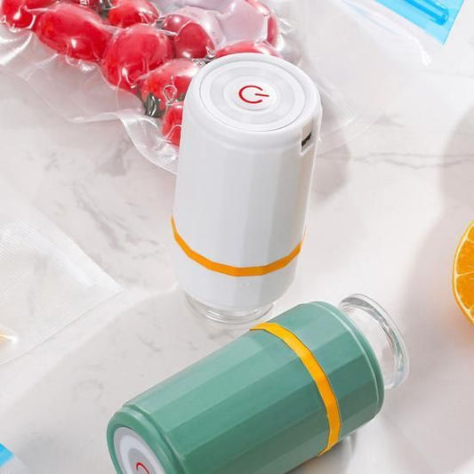 Handheld Vacuum Sealer Machine, Automatic Food Pump for Sous Vide, Portable for Food, Fruits Storage and Preservation Kitchen Use