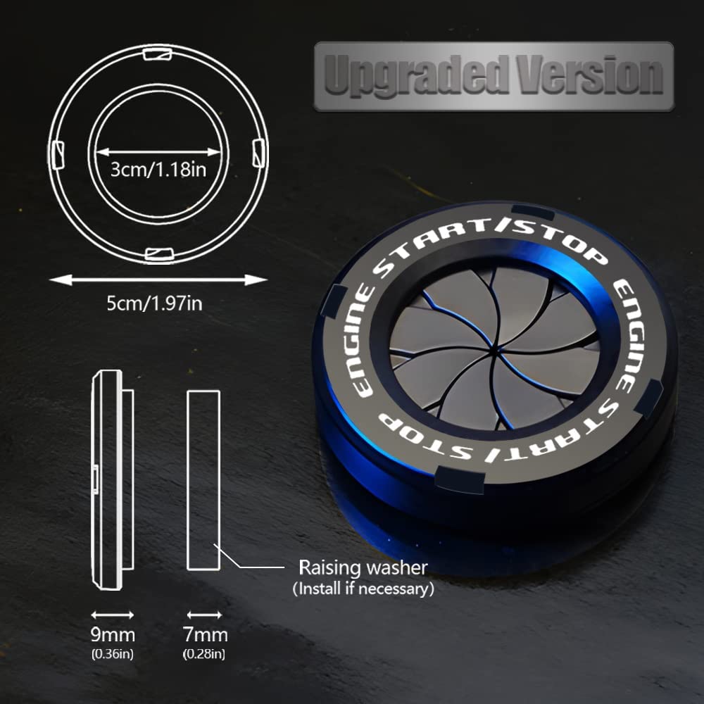 Rotary Push Start Stop Button Cover