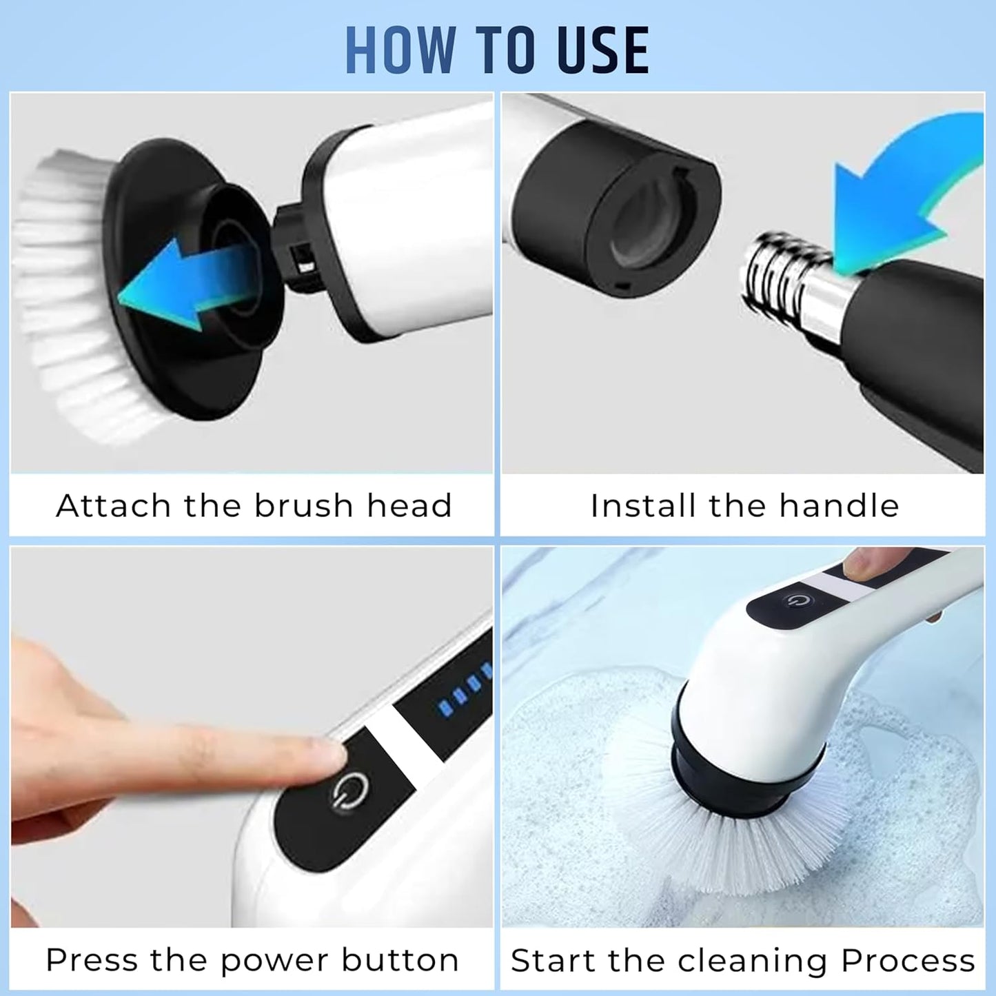 Multifunctional Electric Cleaning Brush