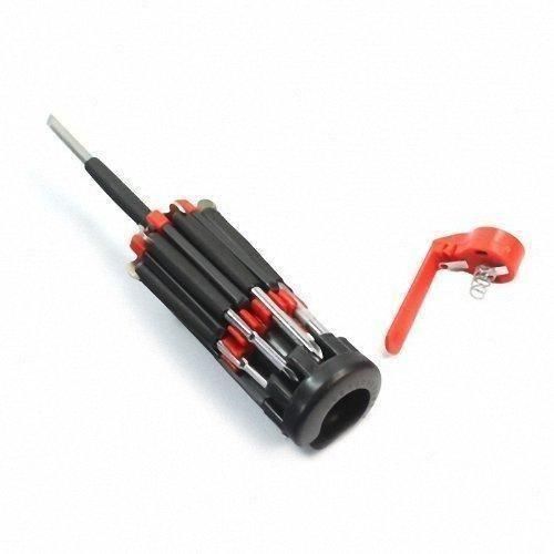 PPERFECT TECH 8in1 Screwdriver Set with 6 LED Lights, Portable multifunctional 8-in-1 Screw driver tool set kit with torch and magnetic heads for Mobile, Laptop repairing & Household work.