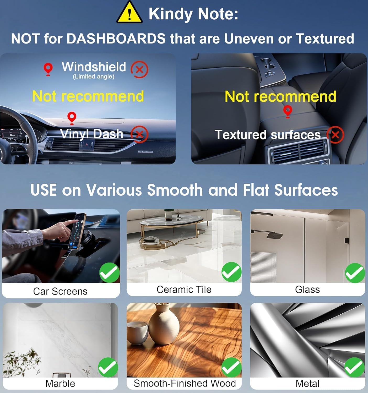 Vacuum Magnetic Suction Phone Holder