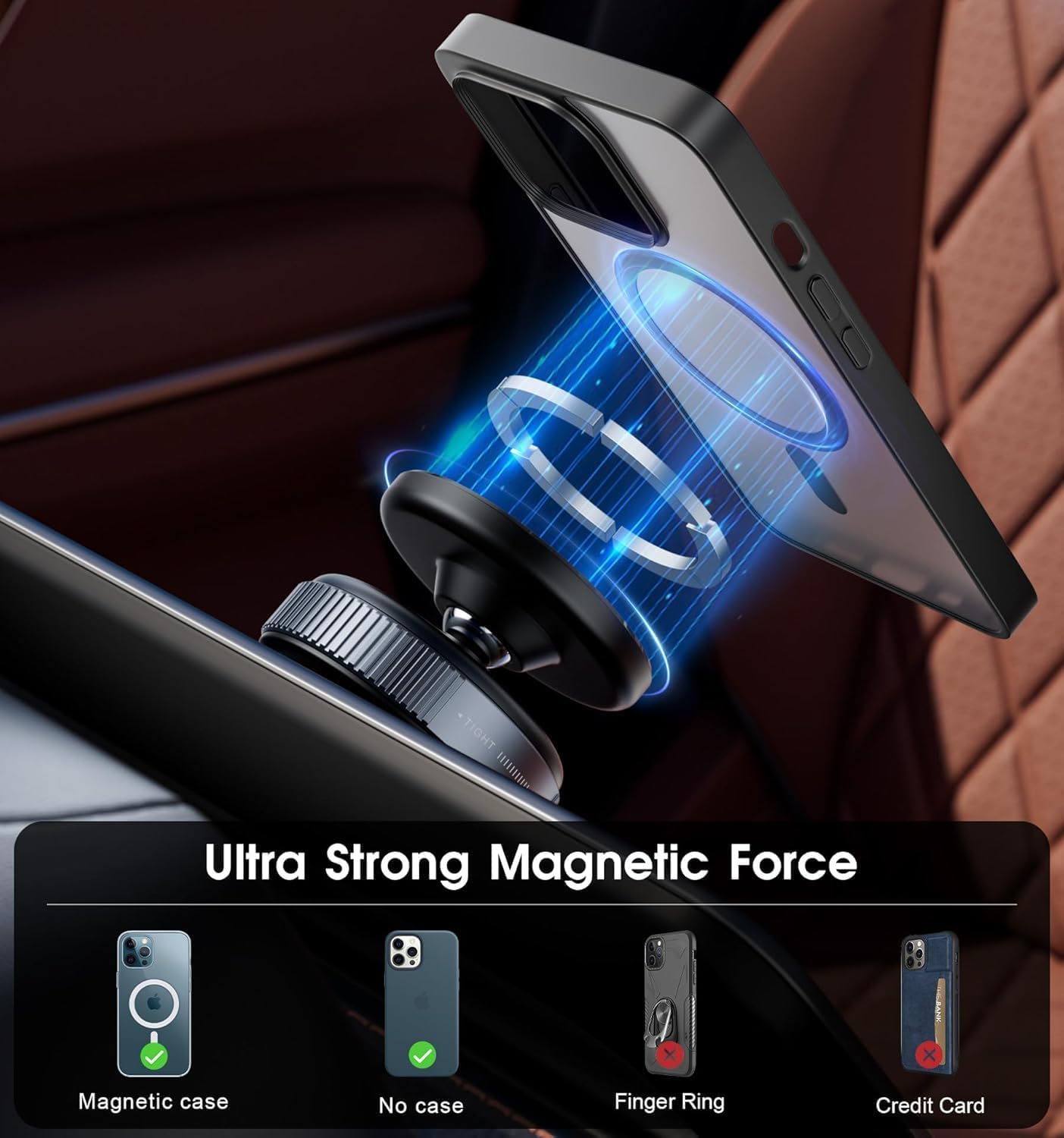 Vacuum Magnetic Suction Phone Holder