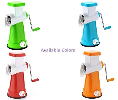 Home Turf 4 in 1 Drum Grater Shredder Slicer for Vegetable, Fruits, Chocolate, Dry Fruits, Salad Maker