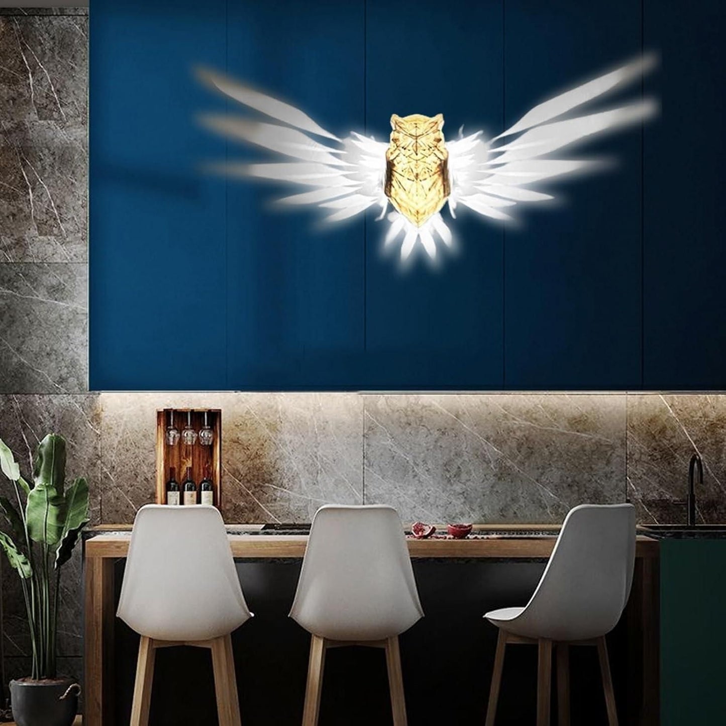 Eagle Wall Light | 3D Eagle Wall Light | Eagle Wall Lamp | Eagle Shape Projector Light | Dynamic 3D Bird Wall Lamp | Night Owl Lamp | Bald Eagle Wall Light