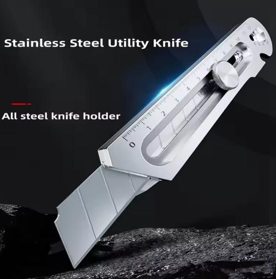 6-in-1 Multi-Tool Gadget, Stainless Steel Pocket Knife with Screwdriver, Bottle Opener for Camping Travel Accessories Outdoor Gear