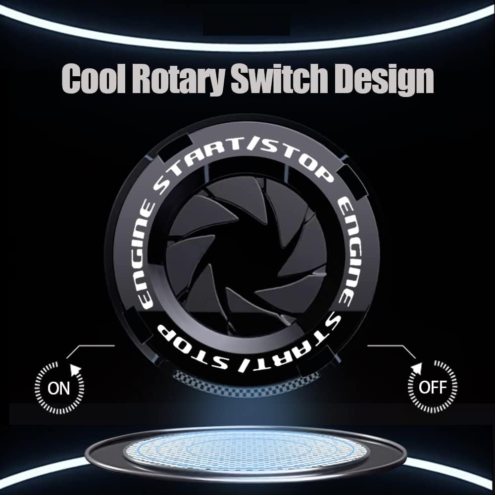 Rotary Push Start Stop Button Cover