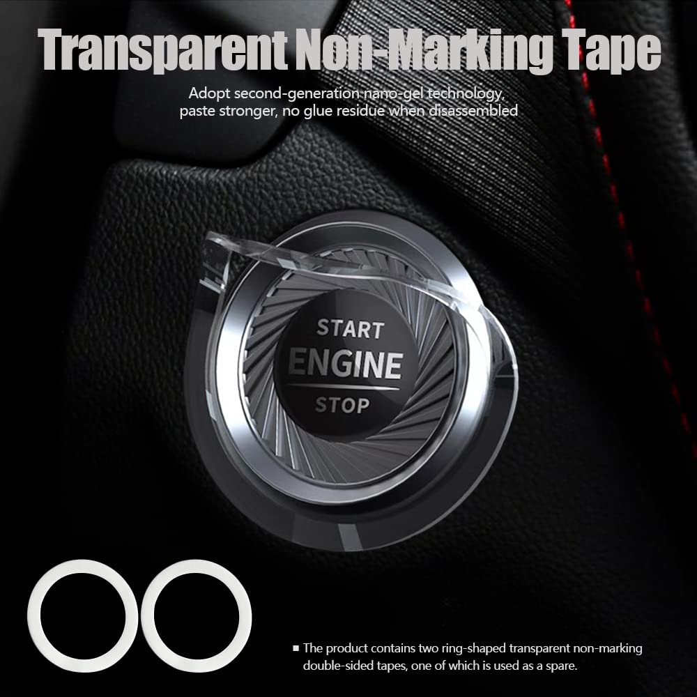 Rotary Push Start Stop Button Cover