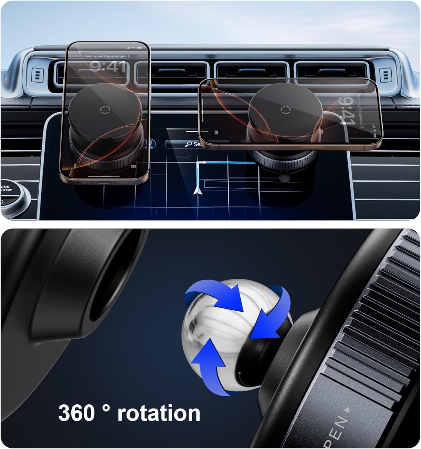 Vacuum Magnetic Suction Phone Holder